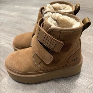 UGG Chestnut Suede Neumel Platform Boots